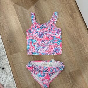 Lilly Pulitzer Kids Swim Set - Pink and Blue Swirl